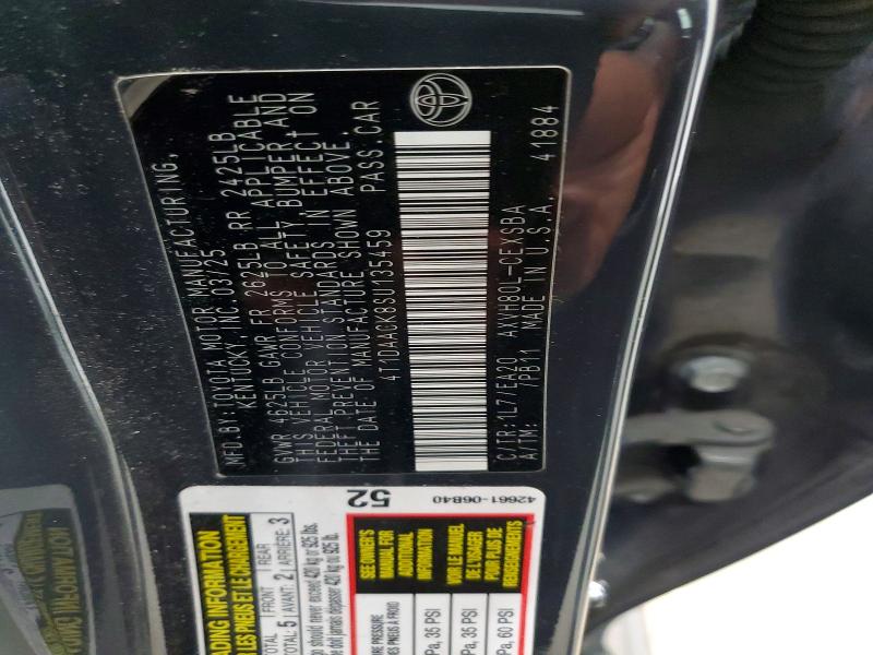 Aukcja sprzedaży 2025 Toyota Camry, vin: 4T1DAACK8SU135459, numer aukcji: 70535396