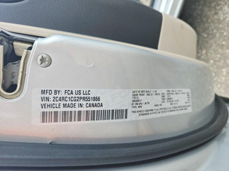 Aukcja sprzedaży 2023 Chrysler Voyager, vin: 2C4RC1CG2PR551866, numer aukcji: 67132436