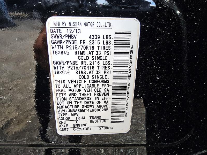 Продаж на аукціоні авто 2014 Nissan Rogue Select, vin: JN8AS5MT4EW600285, номер лоту: 67365336