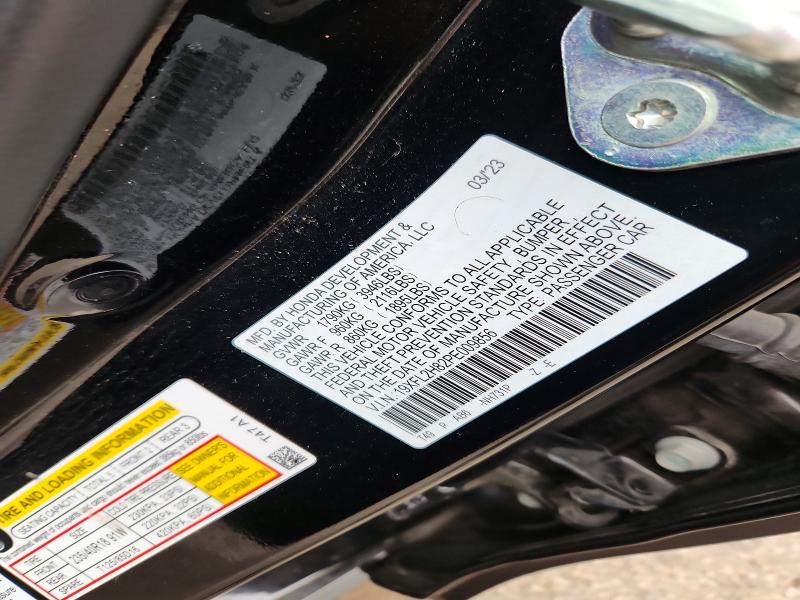 69891956 :رقم المزاد ، 19XFL2H82PE009856 vin ، 2023 Honda Civic مزاد بيع
