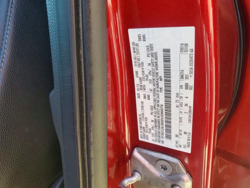 69758096 :رقم المزاد ، 1FMCU9J90DUD86576 vin ، 2013 Ford Escape مزاد بيع