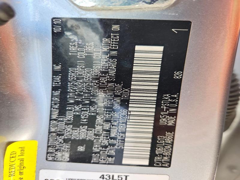 2011 Toyota Tundra მანქანა იყიდება აუქციონზე, vin: 5TFFY5F1XBX102366, აუქციონის ნომერი: 68954196