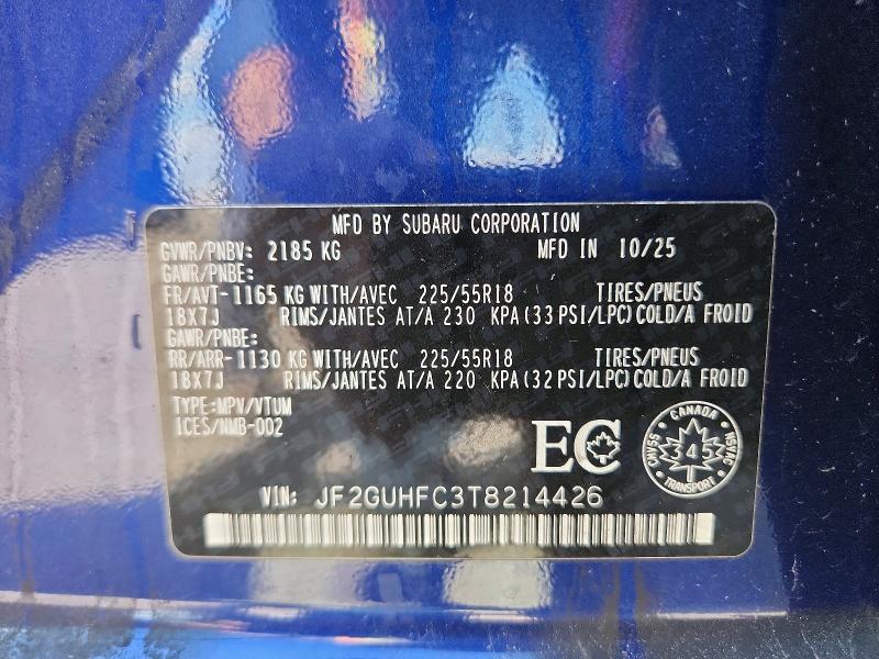 Продажа на аукционе авто 2026 Subaru Crosstrek, vin: JF2GUHFC3T8214426, номер лота: 66730106
