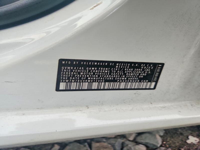 Продажа на аукционе авто 2024 Volkswagen Jetta, vin: 3VW7M7BU9RM012490, номер лота: 68896066