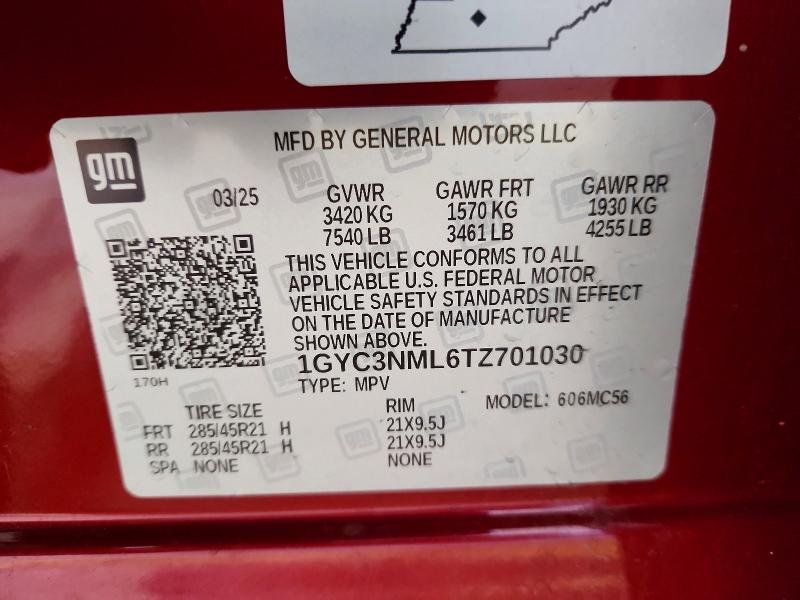 Продаж на аукціоні авто 2026 Cadillac Vistiq, vin: 1GYC3NML6TZ701030, номер лоту: 68083246