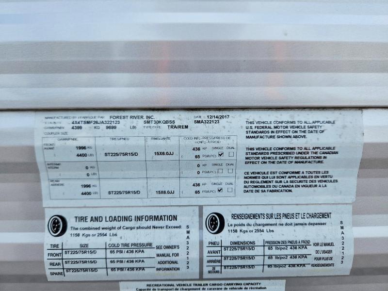 Продажа на аукционе авто 2018 Forest River Salem Travel Trailer, vin: 4X4TSMF26JA322123, номер лота: 68177956