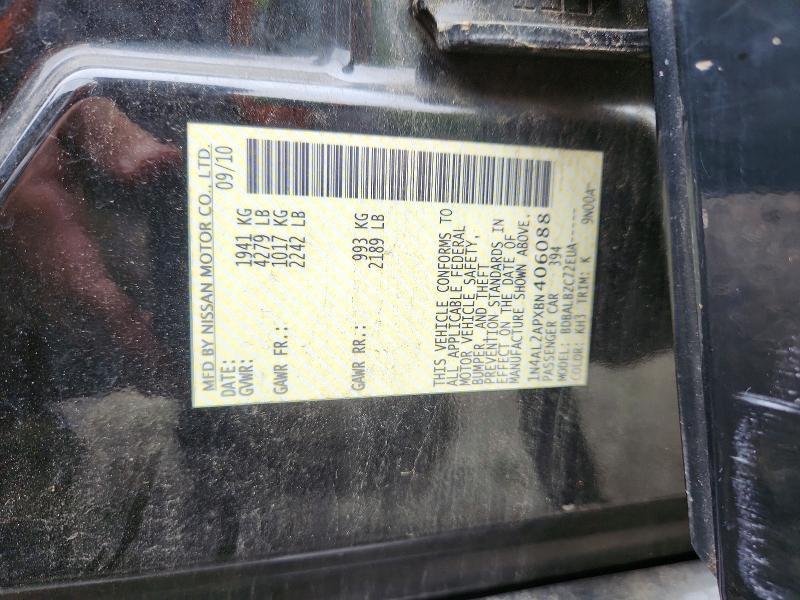 Aukcja sprzedaży 2011 Nissan Altima, vin: 1N4AL2APXBN406088, numer aukcji: 70315956
