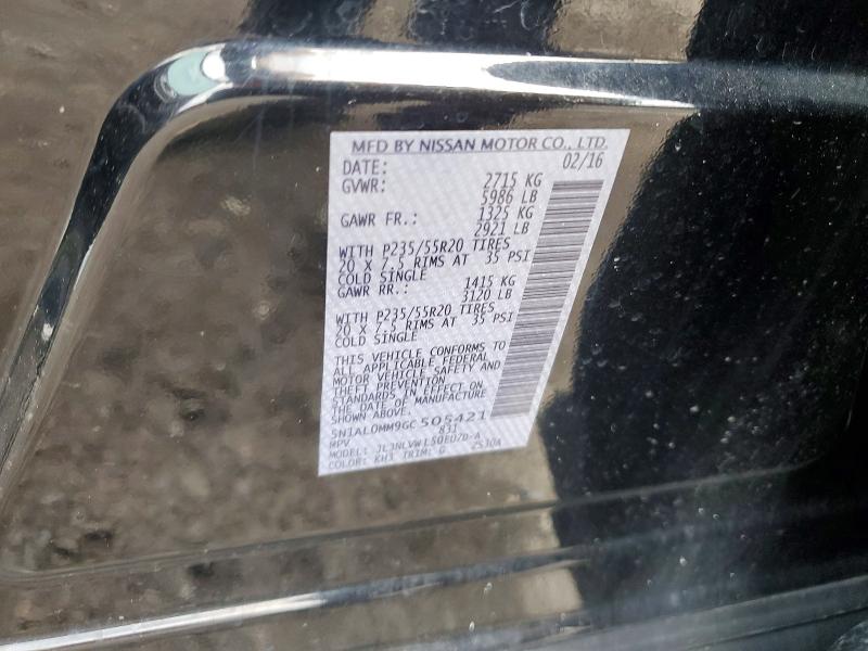 2016 Infiniti Qx60 მანქანა იყიდება აუქციონზე, vin: 5N1AL0MM9GC505421, აუქციონის ნომერი: 67524866