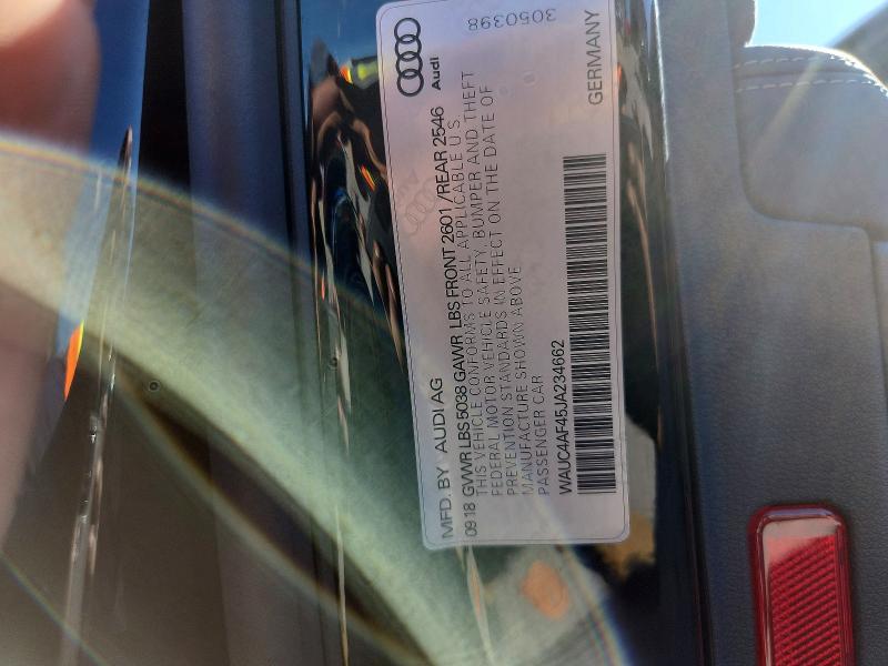 Продажа на аукционе авто 2018 Audi S4, vin: WAUC4AF45JA234662, номер лота: 66783366