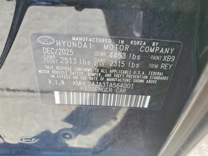 Продажа на аукционе авто 2026 Hyundai Sonata, vin: KMHL24JA3TA564001, номер лота: 68442166