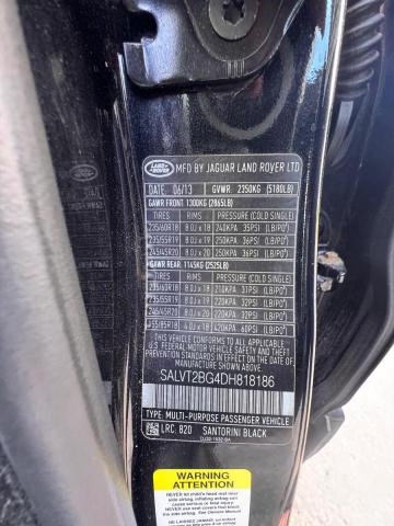 70680516 :رقم المزاد ، SALVT2BG4DH818186 vin ، 2013 Land Rover Range Rover Evoque مزاد بيع