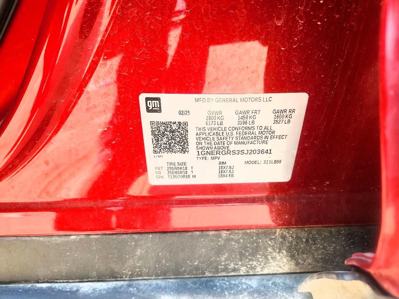 2025 Chevrolet Traverse მანქანა იყიდება აუქციონზე, vin: 1GNERGRS3SJ203641, აუქციონის ნომერი: 68748806