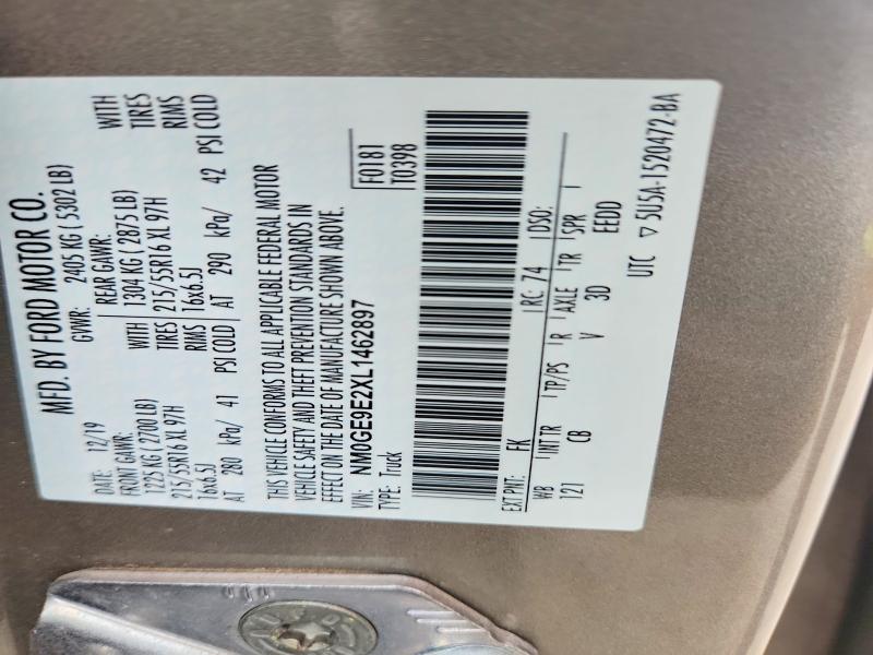 69577116 :رقم المزاد ، NM0GE9E2XL1462897 vin ، 2020 Ford Transit Connect مزاد بيع