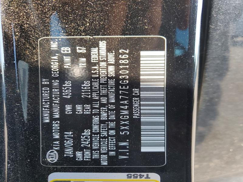 Aukcja sprzedaży 2014 Kia Optima, vin: 5XXGM4A77EG301862, numer aukcji: 67035906
