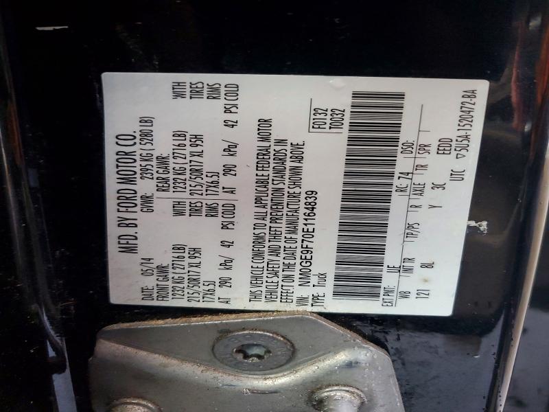 70803936 :رقم المزاد ، NM0GE9F70E1164839 vin ، 2014 Ford Transit Connect مزاد بيع