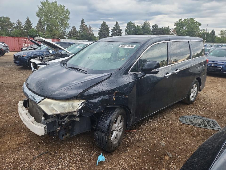 2013 Nissan Quest მანქანა იყიდება აუქციონზე, vin: JN8AE2KP3D9063997, აუქციონის ნომერი: 68513386