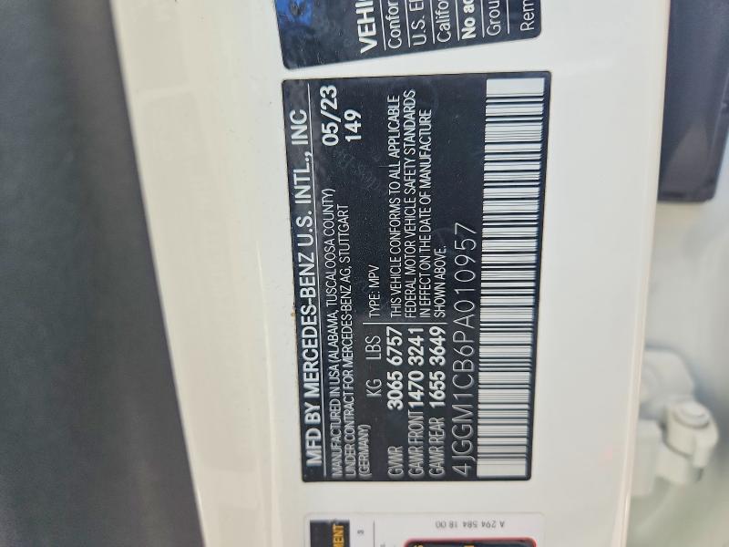 Продаж на аукціоні авто 2023 Mercedes-benz Eqe Suv, vin: 4JGGM1CB6PA010957, номер лоту: 68403116