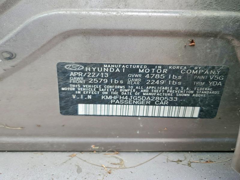 Продаж на аукціоні авто 2013 Hyundai Azera, vin: KMHFH4JG5DA280533, номер лоту: 70270556