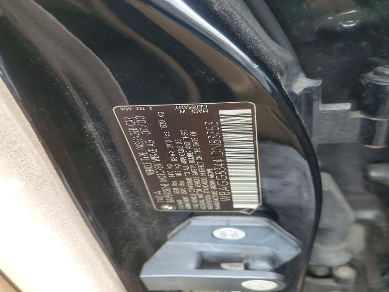 Продажа на аукционе авто 2001 Bmw 740, vin: WBAGG83441DN83753, номер лота: 69947386