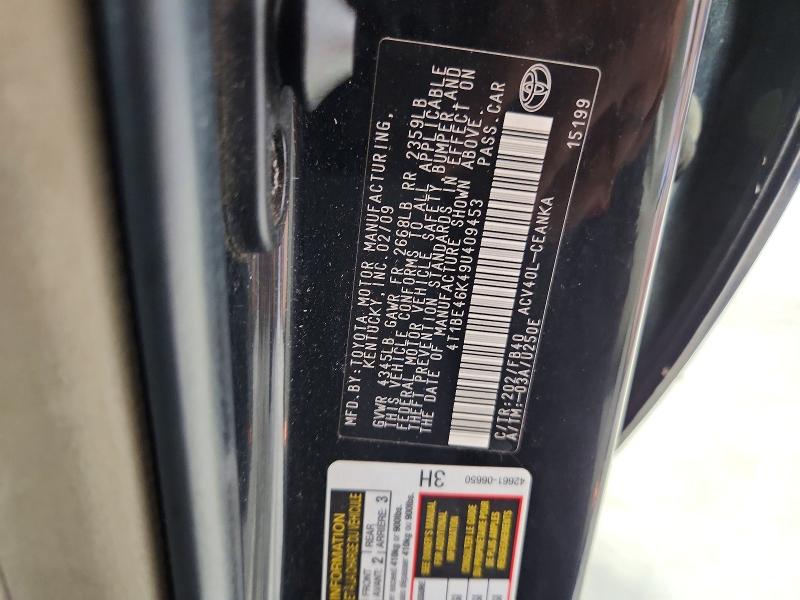 70631646 :رقم المزاد ، 4T1BE46K49U409453 vin ، 2009 Toyota Camry مزاد بيع