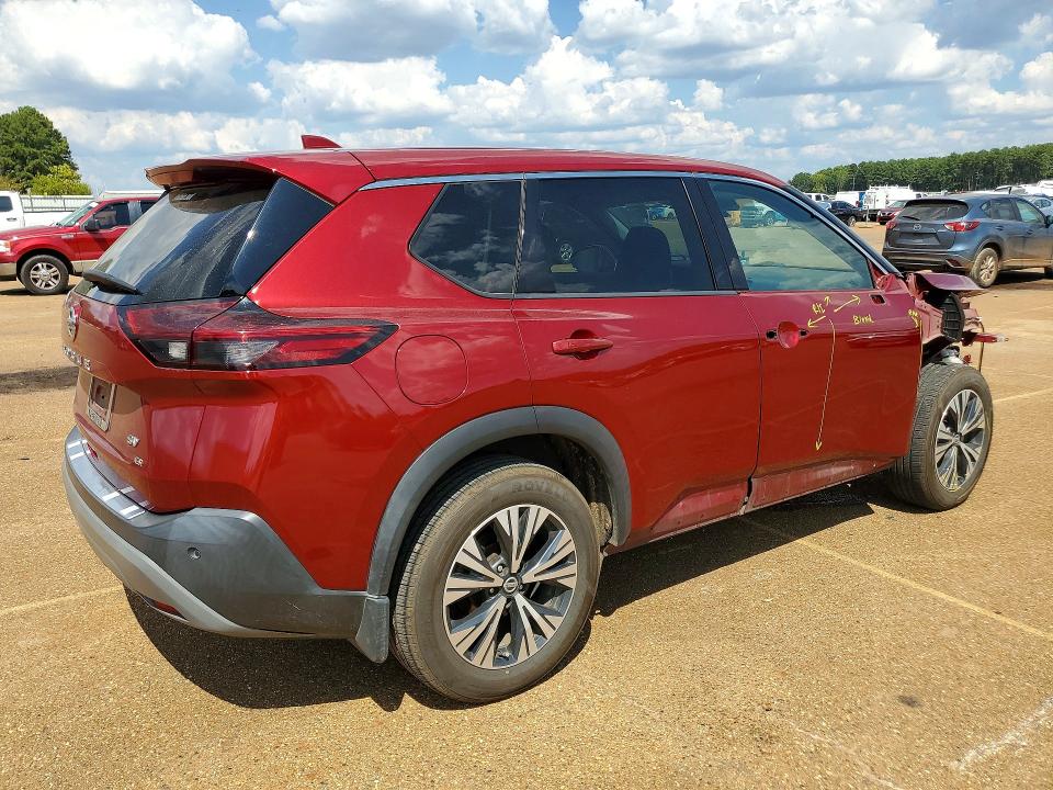 69066846 :رقم المزاد ، 5N1AT3BA2MC825220 vin ، 2021 Nissan Rogue مزاد بيع