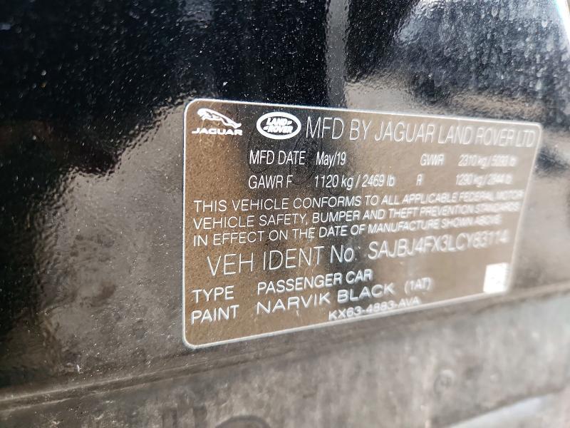 Продаж на аукціоні авто 2020 Jaguar Xf, vin: SAJBJ4FX3LCY83114, номер лоту: 67887246