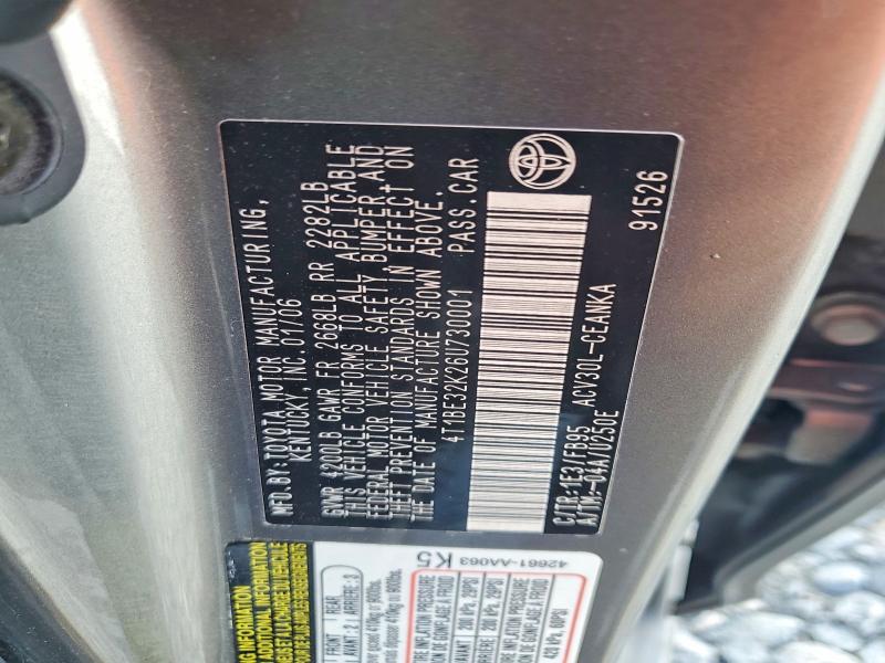 Продаж на аукціоні авто 2006 Toyota Camry, vin: 4T1BE32K26U730001, номер лоту: 69869416