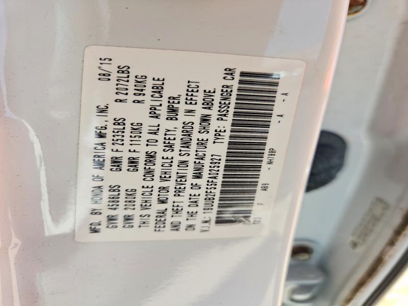 67147026 :رقم المزاد ، 19UUB2F55FA025927 vin ، 2015 Acura Tlx مزاد بيع