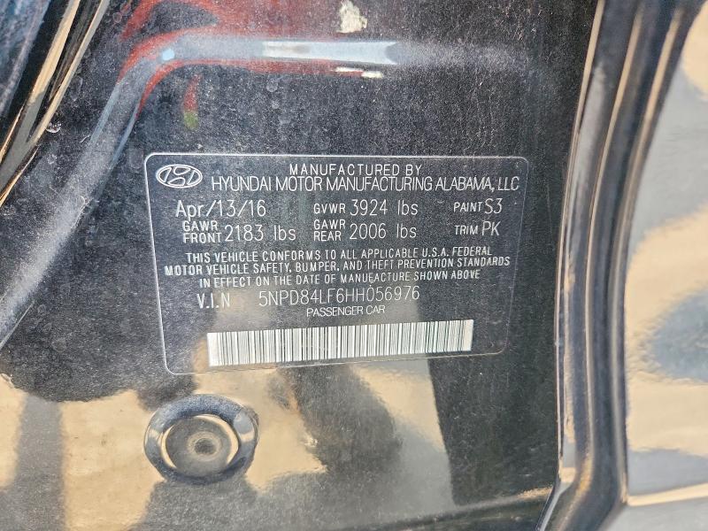 Продажа на аукционе авто 2017 Hyundai Elantra, vin: 5NPD84LF6HH056976, номер лота: 70455356