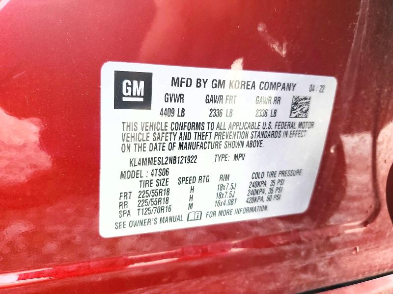 Продаж на аукціоні авто 2022 Buick Encore Gx, vin: KL4MMESL2NB121922, номер лоту: 68968556