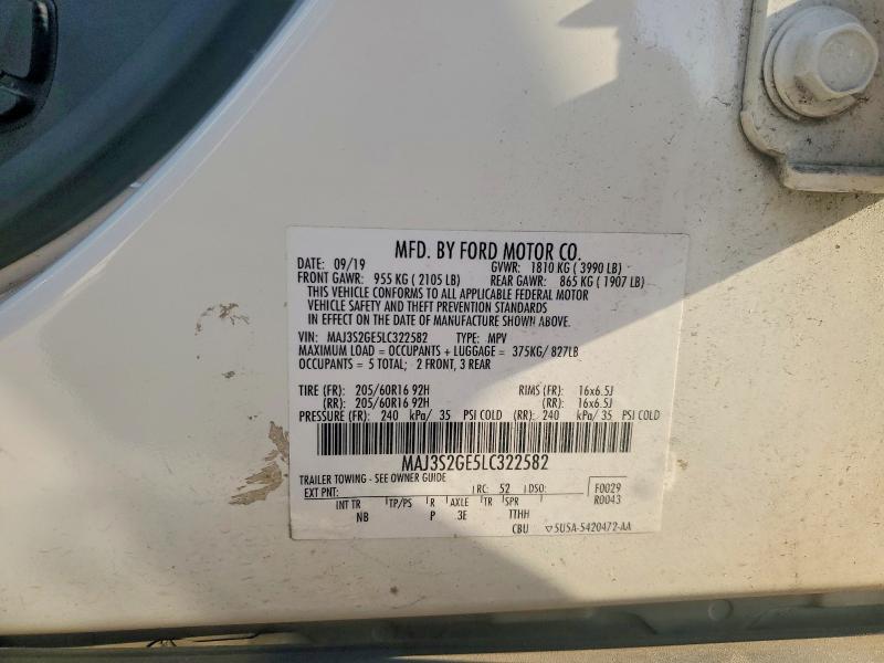 Aukcja sprzedaży 2020 Ford Ecosport, vin: MAJ3S2GE5LC322582, numer aukcji: 69966706