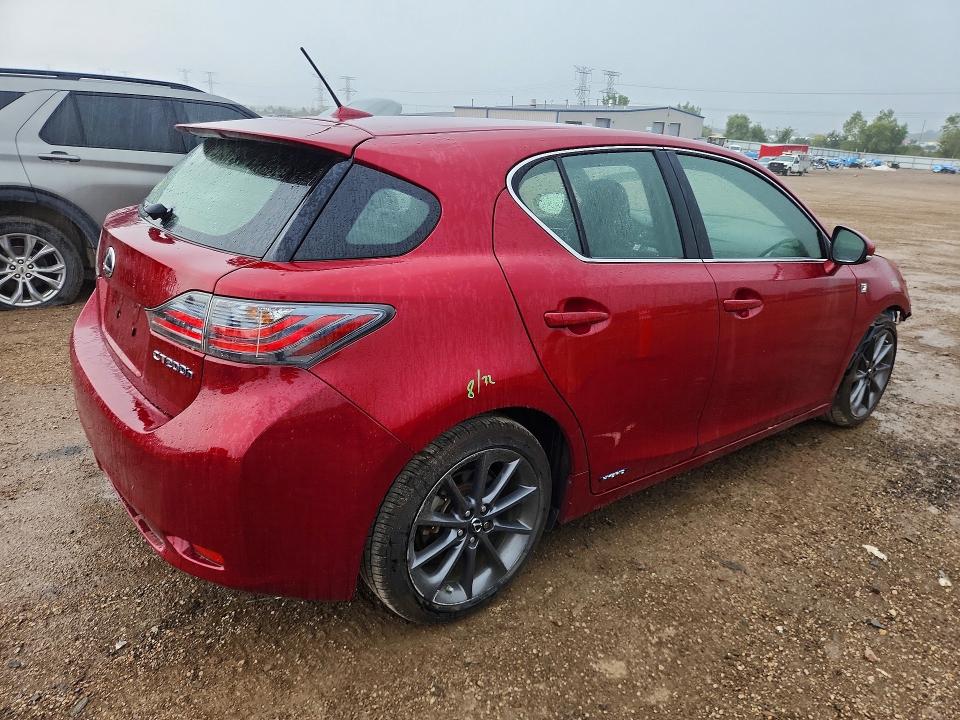 2012 Lexus Ct მანქანა იყიდება აუქციონზე, vin: JTHKD5BH6C2068727, აუქციონის ნომერი: 68381096
