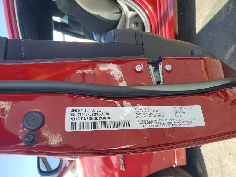 2023 Dodge Charger მანქანა იყიდება აუქციონზე, vin: 2C3CDXCT2PH555378, აუქციონის ნომერი: 68066646