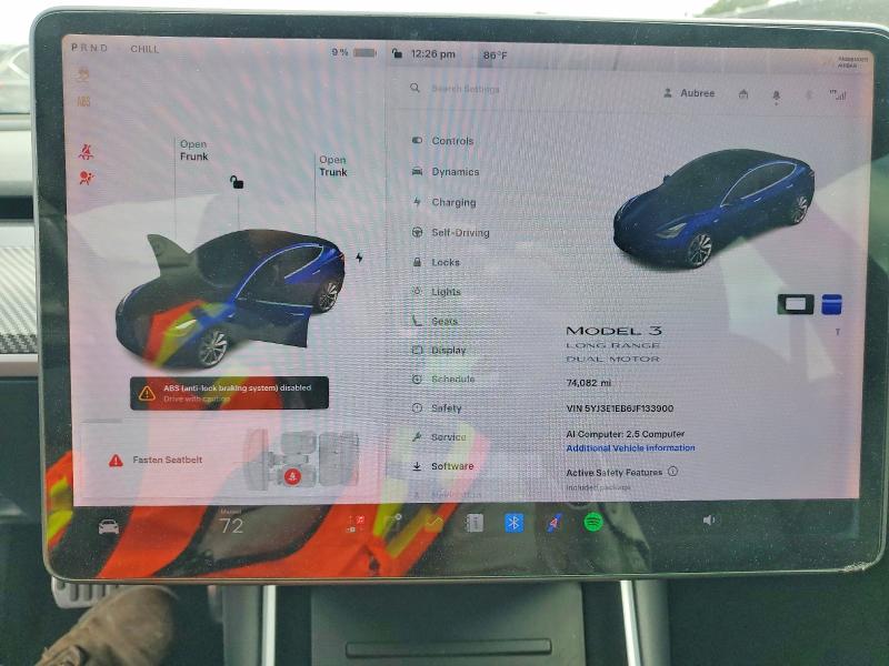 Aukcja sprzedaży 2018 Tesla Model 3, vin: 5YJ3E1EB6JF133900, numer aukcji: 69795046