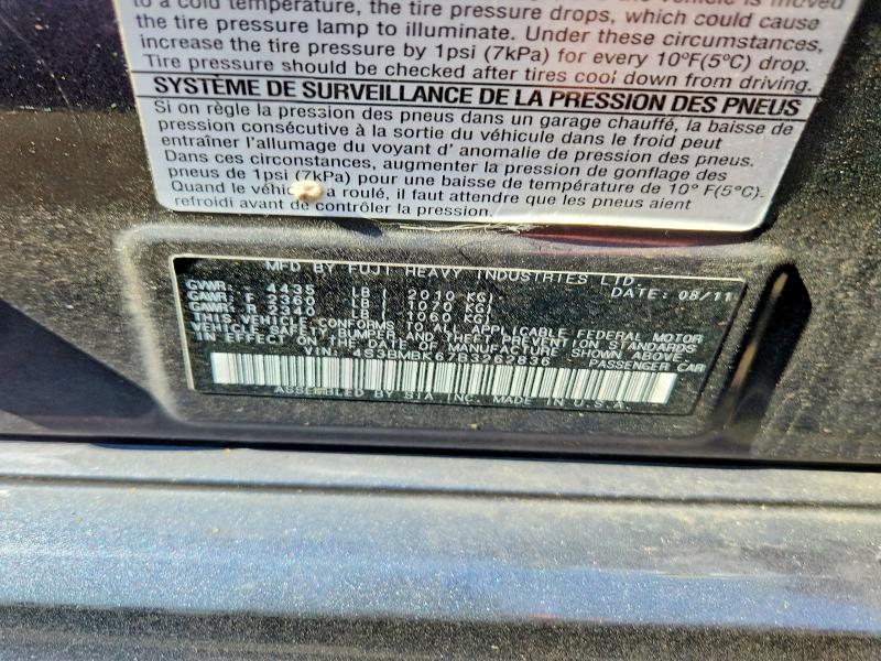 Продаж на аукціоні авто 2011 Subaru Legacy, vin: 4S3BMBK67B3262836, номер лоту: 69120826