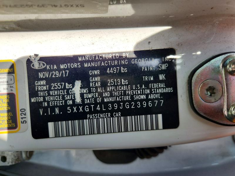 68968866 :رقم المزاد ، 5XXGT4L39JG239677 vin ، 2018 Kia Optima مزاد بيع