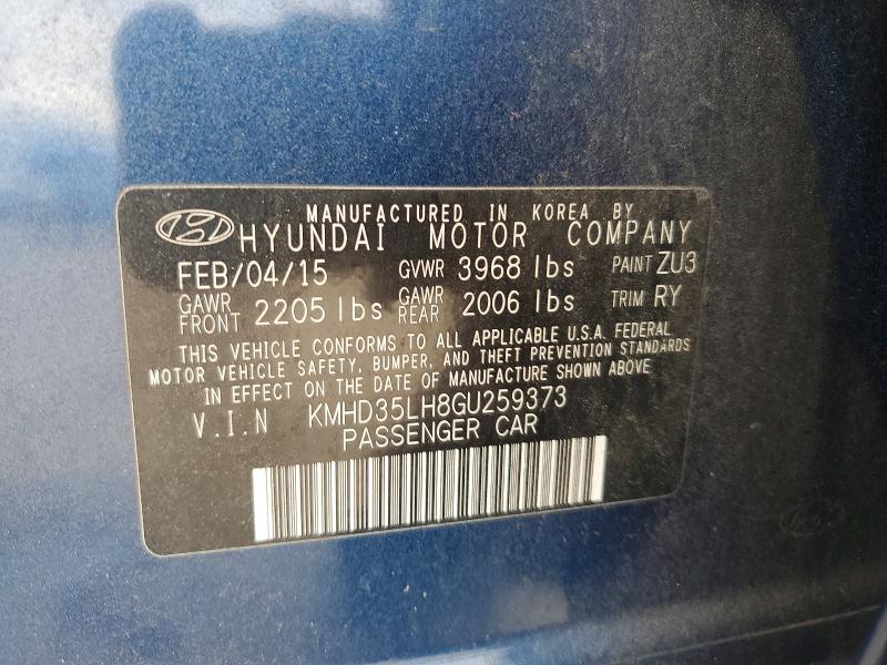 Продажа на аукционе авто 2016 Hyundai Elantra Gt, vin: KMHD35LH8GU259373, номер лота: 67138446
