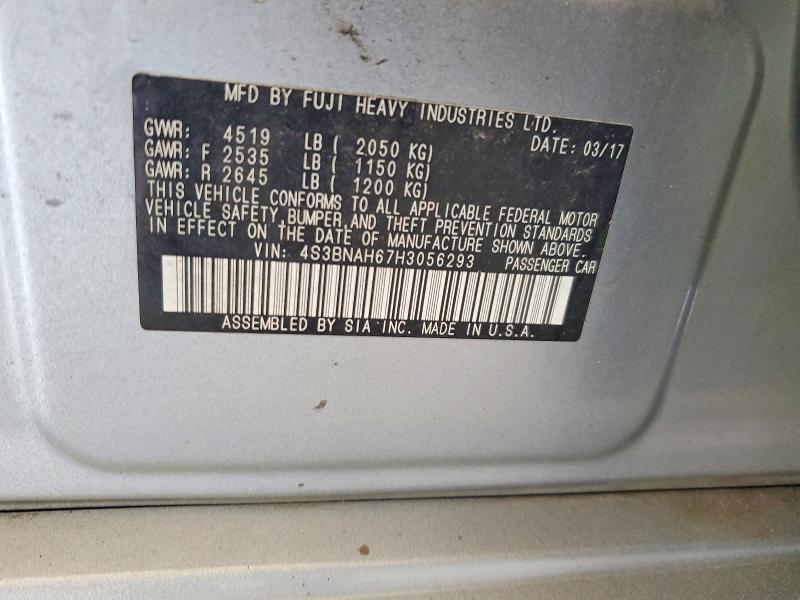 Aukcja sprzedaży 2017 Subaru Legacy, vin: 4S3BNAH67H3056293, numer aukcji: 67676166