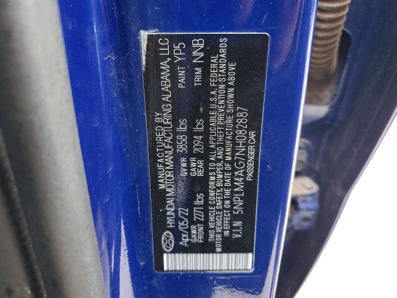 Aukcja sprzedaży 2022 Hyundai Elantra, vin: 5NPLM4AG7NH082887, numer aukcji: 68616196