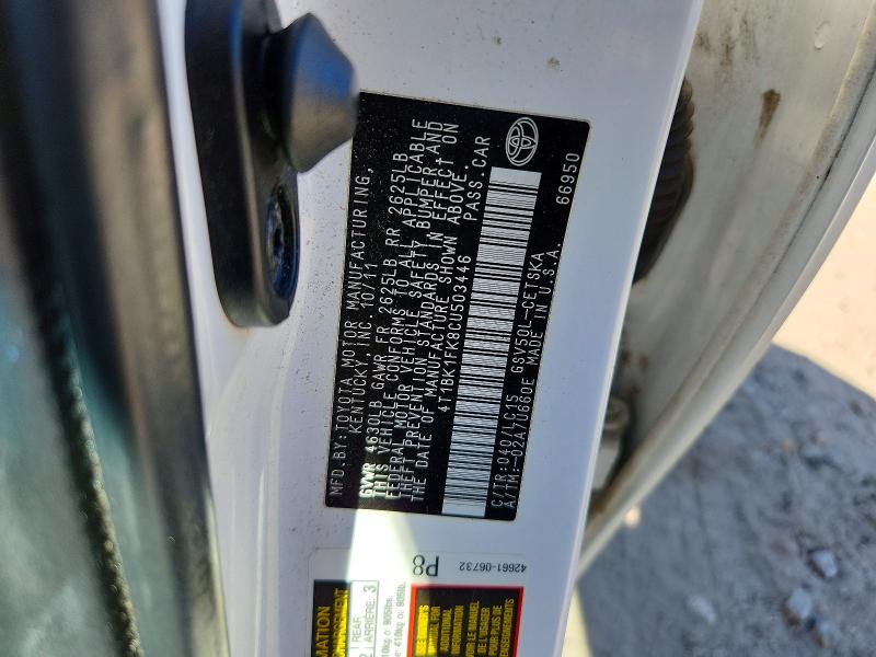 Aukcja sprzedaży 2012 Toyota Camry, vin: 4T1BK1FK8CU503446, numer aukcji: 69323886