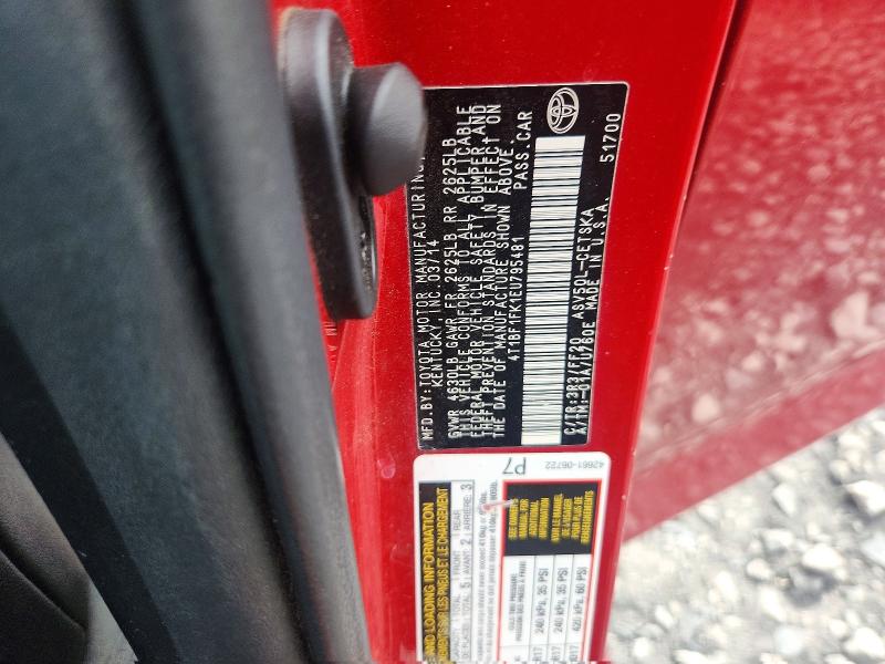 Aukcja sprzedaży 2014 Toyota Camry, vin: 4T1BF1FK1EU795481, numer aukcji: 68842676