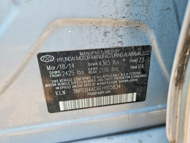 Продаж на аукціоні авто 2014 Hyundai Sonata, vin: 5NPEB4AC6EH915834, номер лоту: 67263706