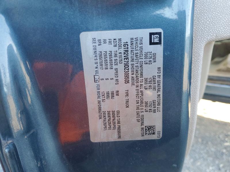 68858686 :رقم المزاد ، 1GTR2VE79DZ309505 vin ، 2013 Gmc Sierra مزاد بيع