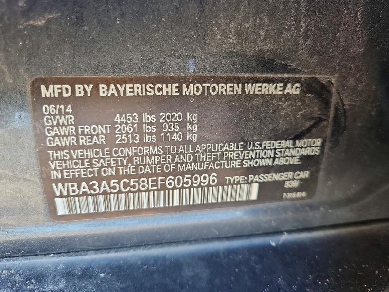 Aukcja sprzedaży 2014 Bmw 328, vin: WBA3A5C58EF605996, numer aukcji: 68424146