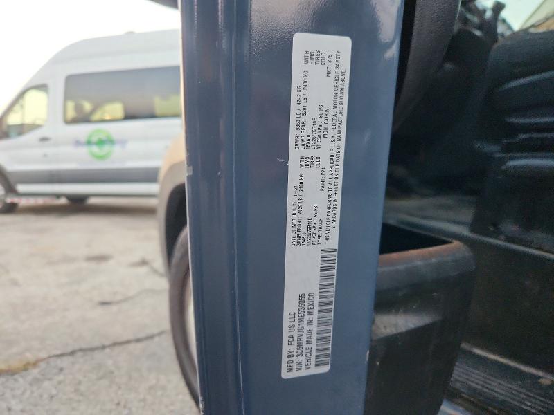66549916 :رقم المزاد ، 3C6MRVJG1ME536055 vin ، 2021 Ram Promaster 3500 مزاد بيع