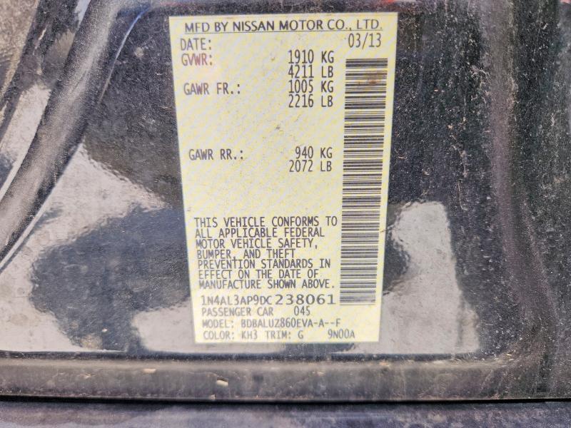 Продажа на аукционе авто 2013 Nissan Altima, vin: 1N4AL3AP9DC238061, номер лота: 67340336
