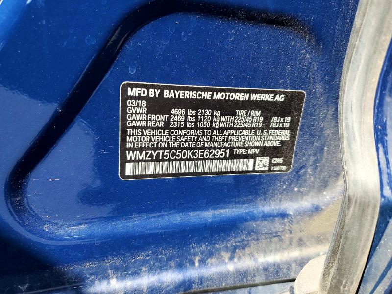 Продаж на аукціоні авто 2019 Mini Cooper, vin: WMZYT5C50K3E62951, номер лоту: 69895756