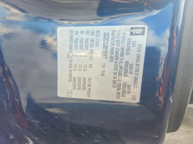 68242326 :رقم المزاد ، 2GCEC13J881161977 vin ، 2008 Chevrolet Silverado مزاد بيع