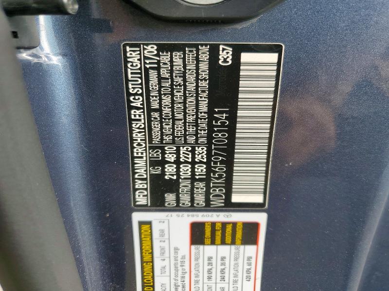 Продаж на аукціоні авто 2007 Mercedes-benz Clk, vin: WDBTK56F97T081541, номер лоту: 67623876