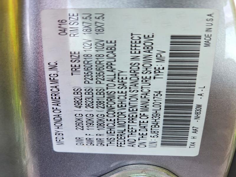 Aukcja sprzedaży 2017 Acura Rdx, vin: 5J8TB4H39HL001754, numer aukcji: 68031176